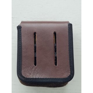 Loden/Lederetui f&uuml;r 2 x 5 Kugelpatronen/Module